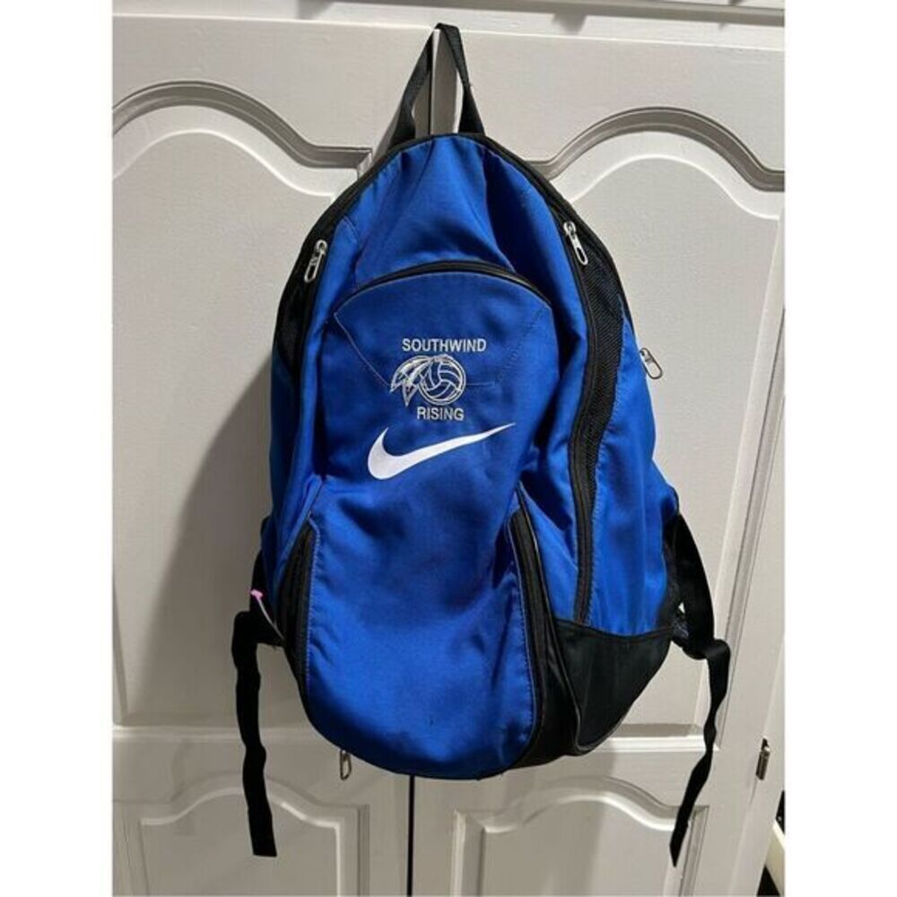 Nike Backpack Blue Black White Swoosh